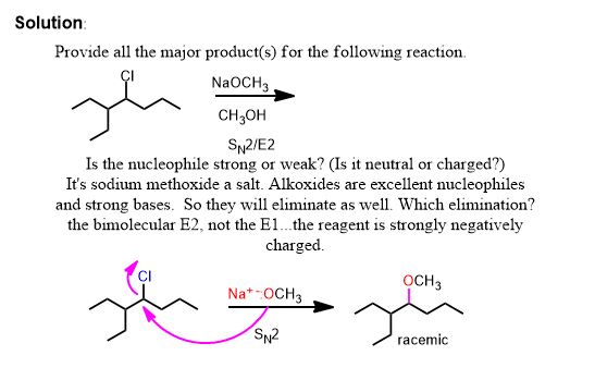 sn2 sn2 e2 e1 substitution and elimination reactions organic chemistry